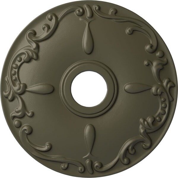 Ekena Millwork Kent Ceiling Medallion (Fits Canopies up to 5"), Hnd-Painted Witch Hazel, 18"OD x 3 1/2"ID x 1 1/4"P CM18KEWHF - main